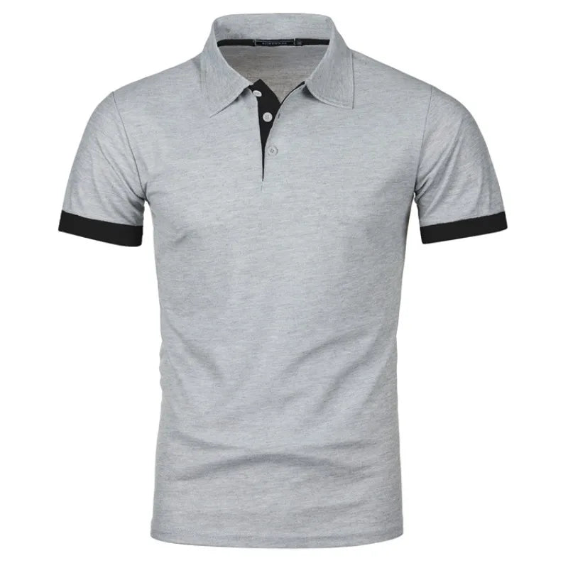 Summer Polo Tee Shirts Men's Short Sleeve Quick Dry T-shirt Breathable Work Shirt Fishing Hiking Golf Polos Top Man
