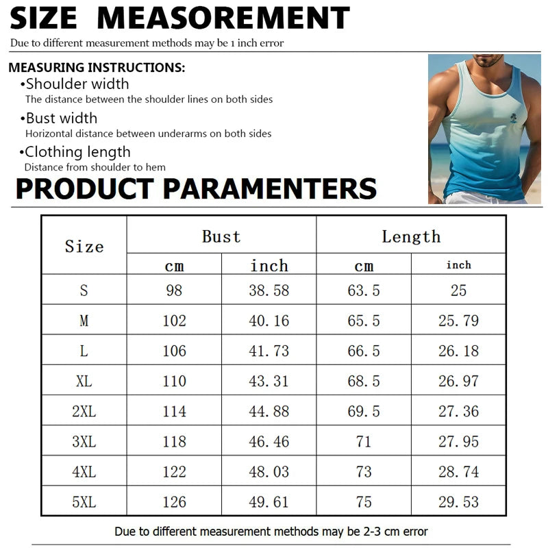 New Men's Outdoor Casual T-Shirt Gym Exercise Sleeveless Shirt Mens Summer Loose Undershirt Running Vest Fashion Casual Clothing