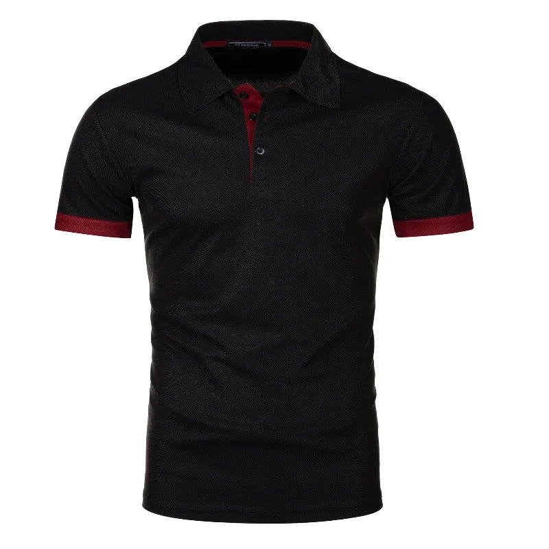 Summer Polo Tee Shirts Men's Short Sleeve Quick Dry T-shirt Breathable Work Shirt Fishing Hiking Golf Polos Top Man