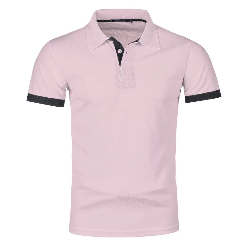 Summer Polo Tee Shirts Men's Short Sleeve Quick Dry T-shirt Breathable Work Shirt Fishing Hiking Golf Polos Top Man