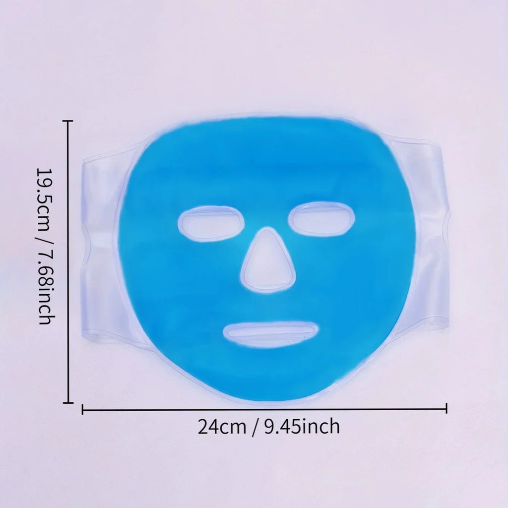 Face Cooling Mask Gel Eye Mask Ice Pack Cooling PVC Hot Cold Therapy Skin Care Tool Gel Face Mask Skin Firming Spa Sleep Mask