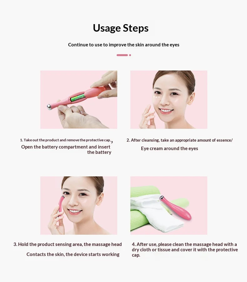 Electric Eye Massage Beauty Instrument Exquisite Eye Skin De-Bagging De-Watering Reduce Fine Lines Care Instrument