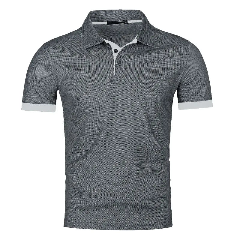 Summer Polo Tee Shirts Men's Short Sleeve Quick Dry T-shirt Breathable Work Shirt Fishing Hiking Golf Polos Top Man
