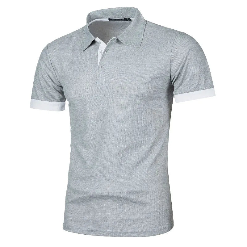 Summer Polo Tee Shirts Men's Short Sleeve Quick Dry T-shirt Breathable Work Shirt Fishing Hiking Golf Polos Top Man