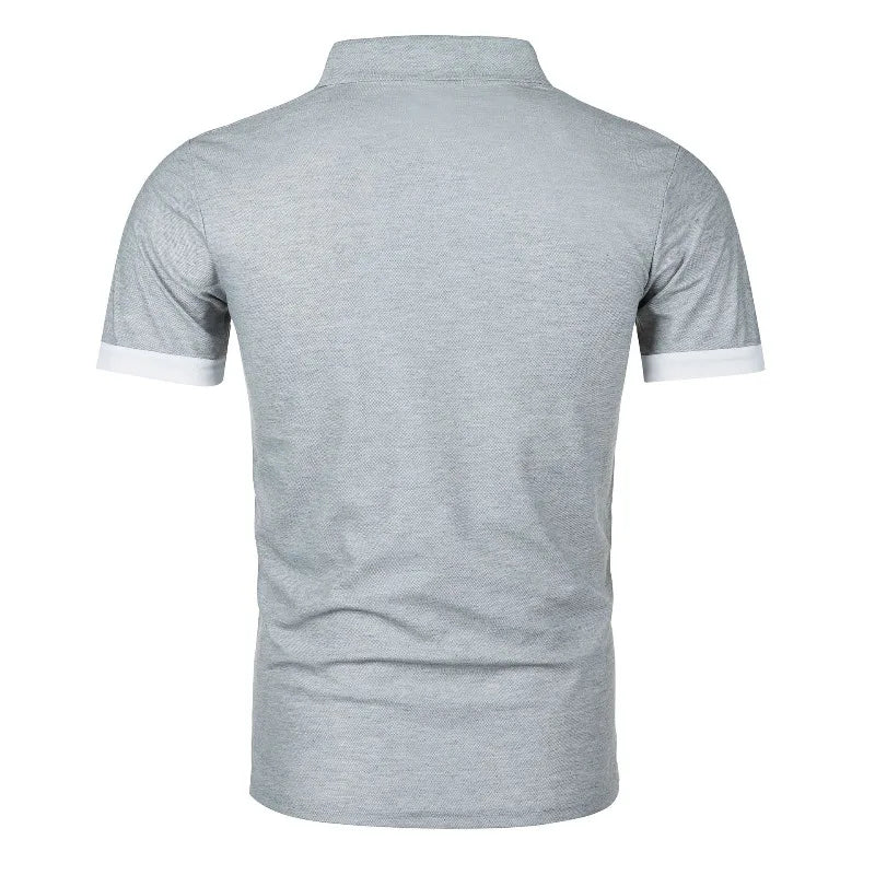 Summer Polo Tee Shirts Men's Short Sleeve Quick Dry T-shirt Breathable Work Shirt Fishing Hiking Golf Polos Top Man
