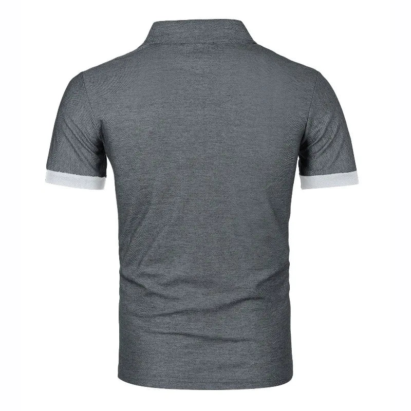 Summer Polo Tee Shirts Men's Short Sleeve Quick Dry T-shirt Breathable Work Shirt Fishing Hiking Golf Polos Top Man